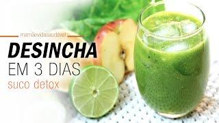 SUCO DETOX eficaz para DESINCHAR o corpo EM 3 DIAS