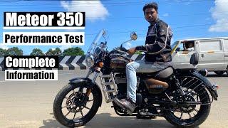 The New RE Meteor 350 Test Ride | Complete information in தமிழில் | Top Speed | B4Choose