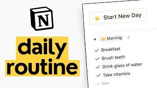 Track Your DAILY ROUTINE in Notion! ️