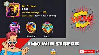 OMG  1200 win streak 99.9 % world record || mr king 8bp yt || #subscribetomychannel