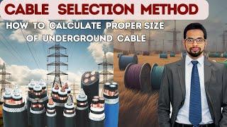 Cable Selection Method | Cable size calculation