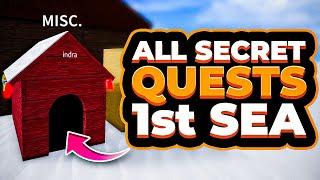 All SECRET QUESTS in Blox Fruits First Sea. How to get Saber and Dark Blade v2 1st Sea guide Roblox