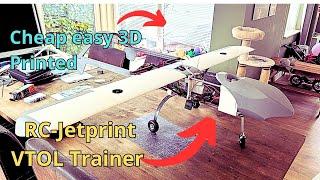 Vtol full Transition with World's Most Cheap RC 3D Printed Jet Trainer Explained | RC Jetprint