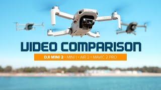 DJI Mini 2 Video Comparison vs Mavic Mini 1, Mavic Air 2 and Mavic 2 Pro