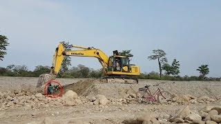 Dozer Amazing Work On Sandy Place  - RoadPlanet Dozer Video - Dozer Loading Stone and Sand In Truck