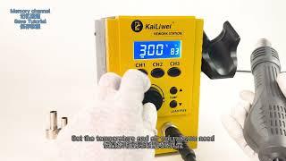 Kailiwei SMD Rework Station LED Digital Anti-static Adjustable Hot Air Heat Gun 700W Solder Station