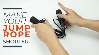 How to Shorten your jump rope - How to size trim a Skipping Rope