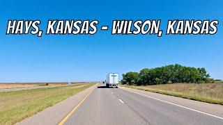 Hays, Kansas to Wilson, Kansas! Drive with me in Kansas!