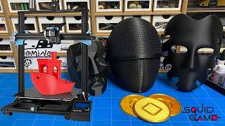3D printing Squid Game Masks & Cookies! with the Sovol SV03 FDM 3D Printer