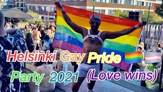 Helsinki gay pride ️‍ party 2021 (love wins)