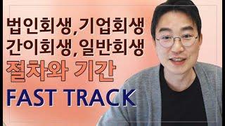 [윤소평변호사] 법인회생, 기업회생, 간이회생, 일반회생 절차와 기간, FAST TRACK