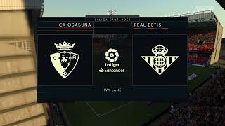 FIFA 21 | CA Osasuna vs Real Betis - Ivy Lane | Full Gameplay