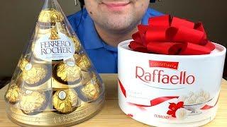 ASMR FERRERO CANDY PARTY (FERRERO ROCHER CHOCOLATE & RAFFAELLO) EATING SOUNDS *MUKBANG*