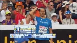 Javelin Man European Athletics Championships Zürich 2014