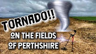 TORNADO STRIKES!  Metal detecting the VIRGIN FIELDS of Perthshire, Scotland