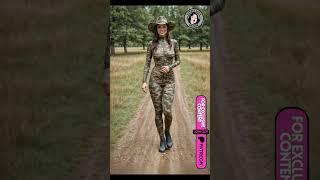 camo catsuit on lovely country ladies VIDEO SLIDESHOW VOL.2 #camo #catsuit