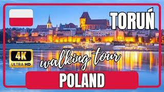 Explore TORUŃ: Scenic City Walk in 4K UHD |  Poland, Walking Tour 60fps