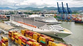 MSC Splendida no Porto de Itajaí