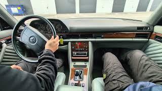 1990 Mercedes Benz 420 SEL - Driving Video