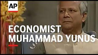 Economist Muhammad Yunus accepted the Nobel Peace Prize on Sunday for his breakthrough program to li