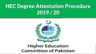 Hec Degree Attestation Online portal | How to Apply For Degree Attestation From Hec | 2020