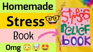 DIY Stress Book Homemade Stress relief book/how to make Stress relief book at home  Asmr Version