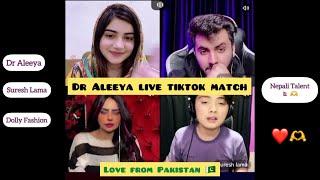 Dr Aleeya & Suresh Lama Nepali Singer Tiktok Live Match || Ayat Song || Nepali Talent ||