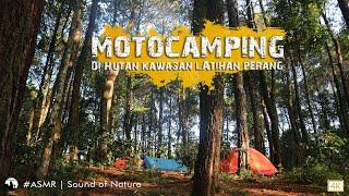 Camping in the jungle where the war games are | MOTO CAMPING | #asmr