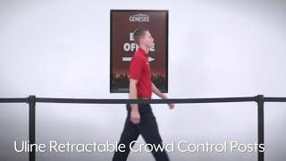 Uline Retractable Crowd Control