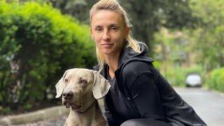 Lesia Tsurenko Enjoying Life with Home Town Ukraine