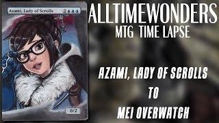 MTG Altered Art - Azami, Lady of Scrolls - Mei Overwatch by AllTimeWonders