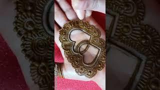 Heart shape fronthand mehndi design | easy mehndi design fronthand | easy mehndi