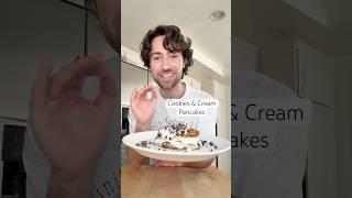 Cookies & Cream Pancakes #highprotein #easyrecipes #proteinbars #cookies #pancakes