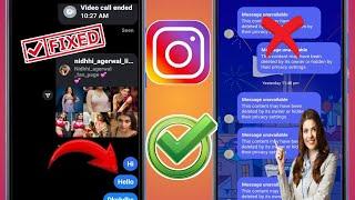 How to Fix Instagram Message Unavailable Problem | Fix Message unavailable