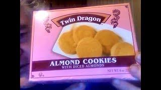 Twin Dragons Almond Cookies with Diced Almonds