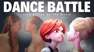 THE DANCE BATTLE from Leap Ballerina Movie: Live Action vs Animation!