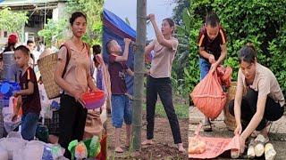 The life of mother and child: Looking for bamboo shoots, picking fruit, starting to build a house,