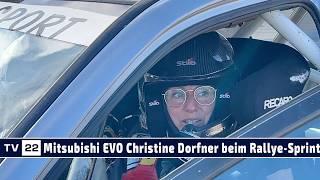 MOTOR TV22: Der Mitsubishi EVO mit Christine Dorfner beim Schotter Rallye-Sprint 2024 in Freilassing