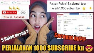 CARA CEPAT 1000 SUBSCRIBERS Aisyah Rukmini !!