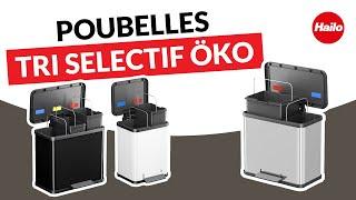 Les poubelles de tri sélectif à pédale Hailo Öko !