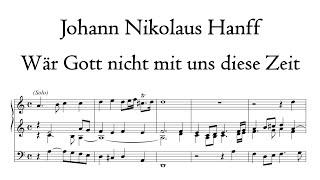 Hanff - Wär Gott nicht mit uns diese Zeit - Beckerath organ (1966), Hildesheim, Hauptwerk