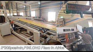 Corrugated carton flexo printer slotter die cutter production line in Africa RDC die cutting boxes