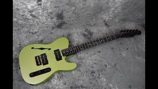 Specs: Parallel Universe Thinline Jazz Tele Metallic Lime Green Black Telecaster Jazzmaster Mash-up