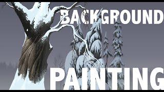 How I paint backgrounds for animation!