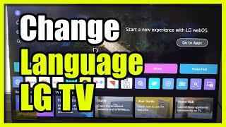 How to Change the Language on your LG TV (English, Spanish, French)