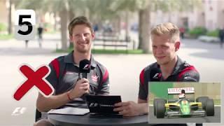 Haas F1's Romain Grosjean And Kevin Magnussen | F1 Grill The Grid