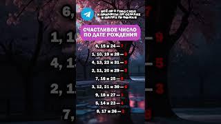 Счастливое число по дате рождения #астрология #гороскоп #astrology #знакизодиака