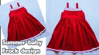 Very Easy Summer 1/2 year New Design Baby girl Frock cutting and Stitching Tutorial