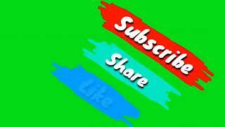 green subscribe share like