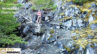 We Found A Huge Mineralized Quartz Vein!